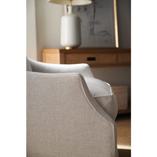 Picture of Quick Ship Kara Swivel Glider Chair in Nomad Snow