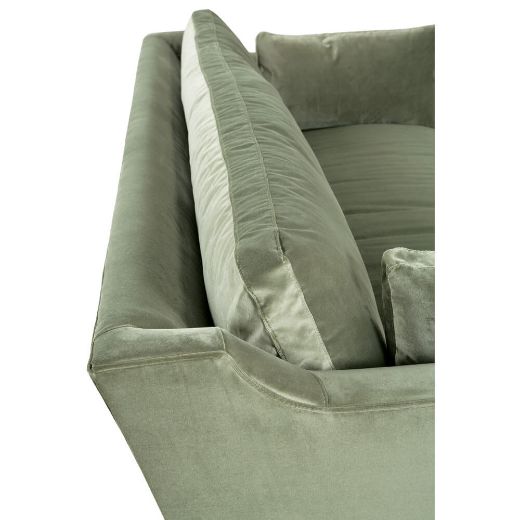 Picture of 90” Quick Ship Madeline Sofa - Antiqued Moss Velvet