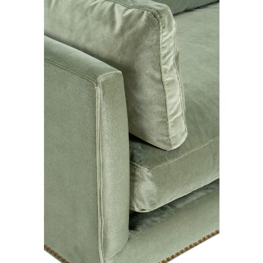 Picture of 90” Quick Ship Madeline Sofa - Antiqued Moss Velvet