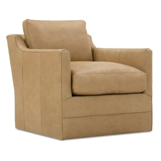 Picture of Butterscotch Madeline Leather Swivel Chair
