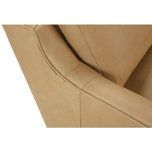 Picture of Butterscotch Madeline Leather Swivel Chair