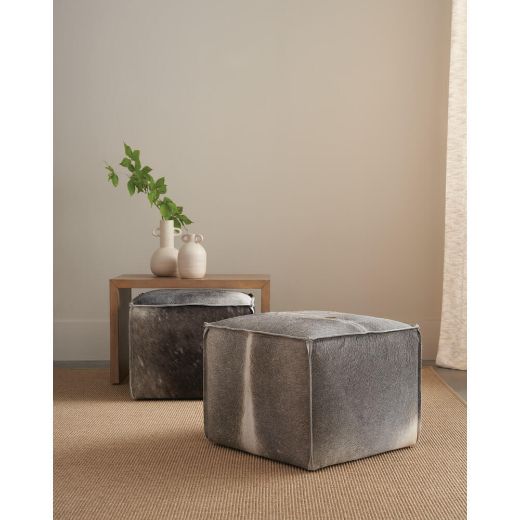 Picture of Hair on Hide Zuri Ottoman