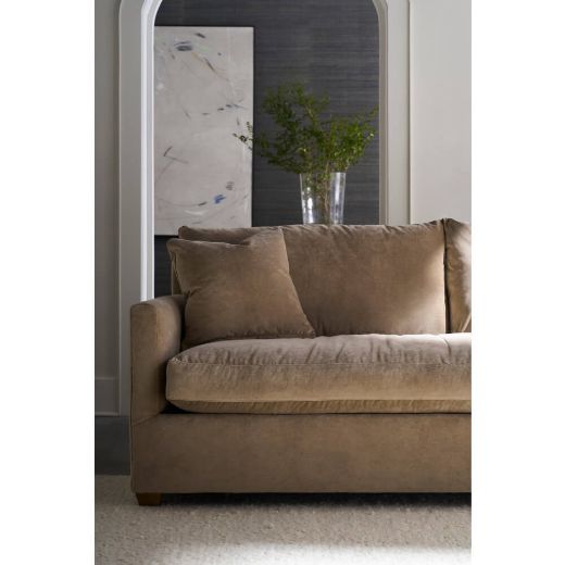 Picture of 89” Quick Ship Lilah Sofa - Fawn Brushed Velvet  