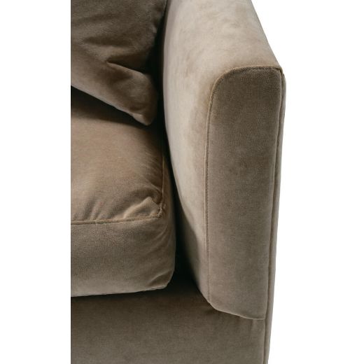 Picture of 89” Quick Ship Lilah Sofa - Fawn Brushed Velvet  