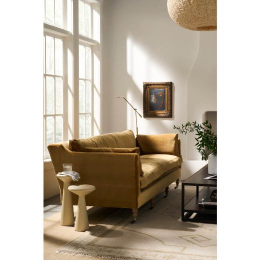 Picture of 90” Quick Ship Madeline Sofa - Antiqued Amber Velvet