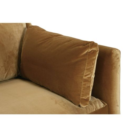 Picture of 90” Quick Ship Madeline Sofa - Antiqued Amber Velvet