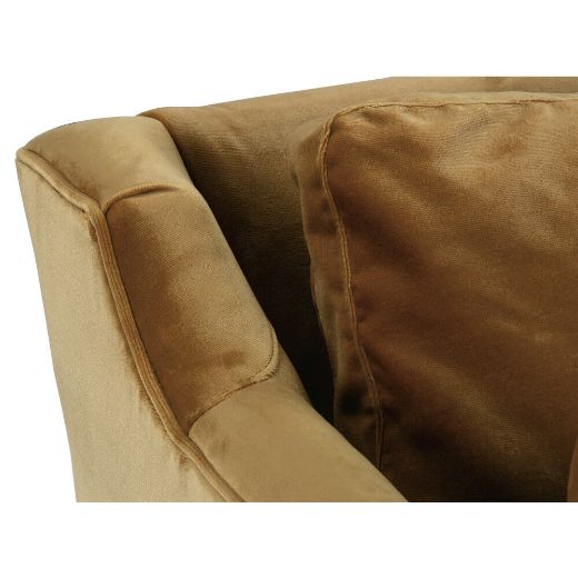 Picture of 90” Quick Ship Madeline Sofa - Antiqued Amber Velvet