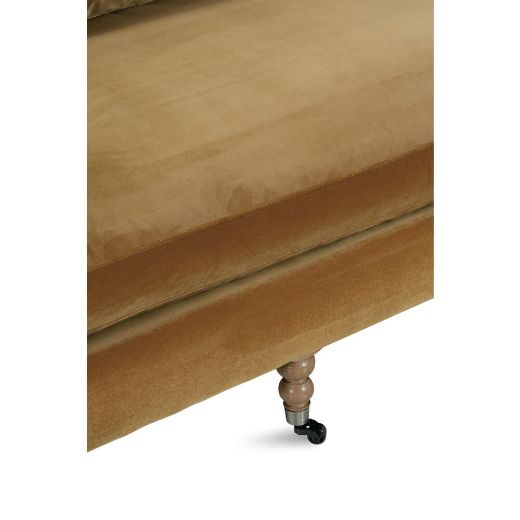 Picture of 90” Quick Ship Madeline Sofa - Antiqued Amber Velvet