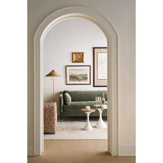 Picture of 90” Quick Ship Madeline Sofa - Antiqued Moss Velvet