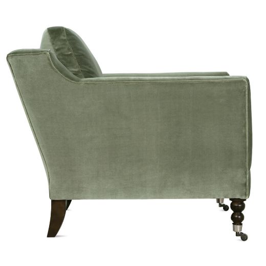 Picture of Quick Ship Madeline Chair - Antiqued Moss Velvet