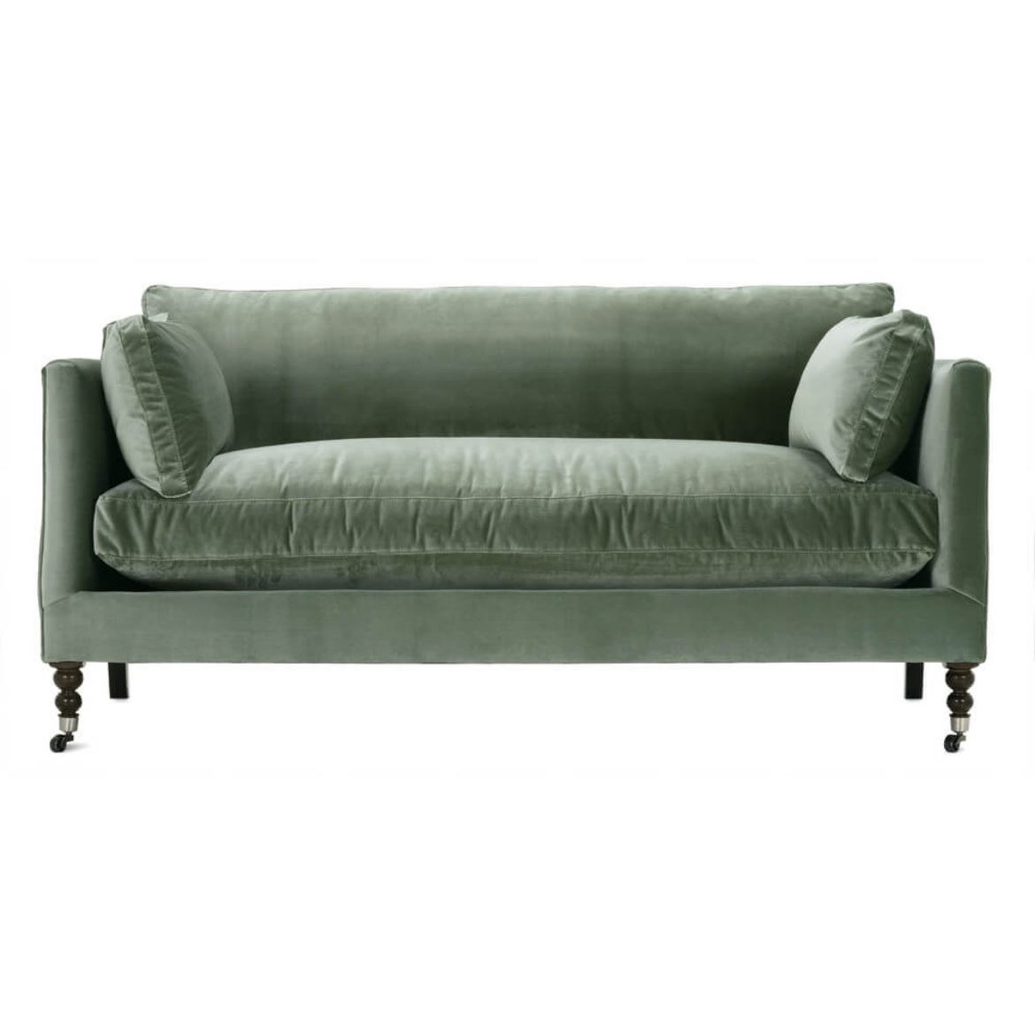 Picture of 71” Quick Ship Madeline Sofa - Antiqued Moss Velvet