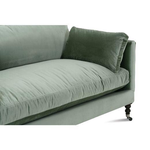 Picture of 71” Quick Ship Madeline Sofa - Antiqued Moss Velvet