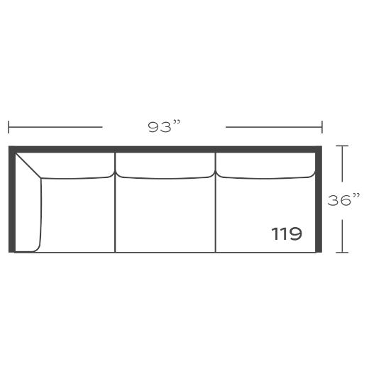 Picture of Comfort and Craft Left Seated Ends