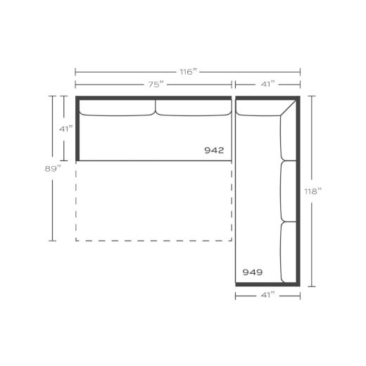 Picture of Sylvie Serenity Sleeper Sectional