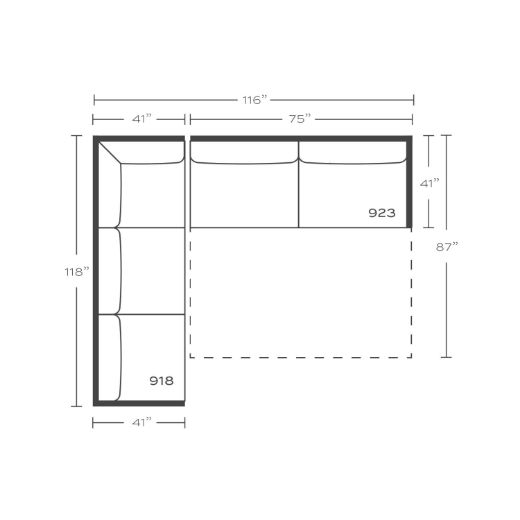 Picture of Sylvie Serenity Sleeper Sectional