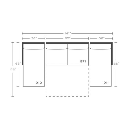 Picture of Sylvie Serenity Sleeper Sectional