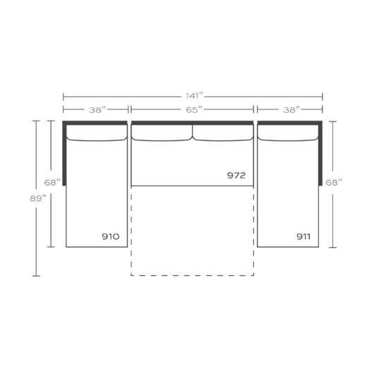 Picture of Sylvie Serenity Sleeper Sectional