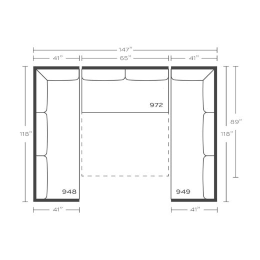Picture of Sylvie Slipcovered Serenity Sleeper Sectional