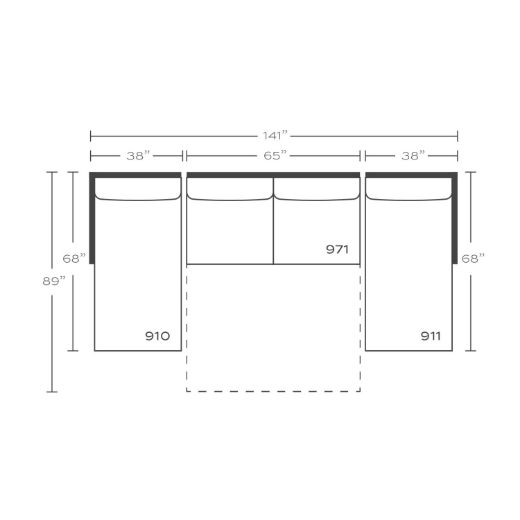 Picture of Sylvie Slipcovered Serenity Sleeper Sectional
