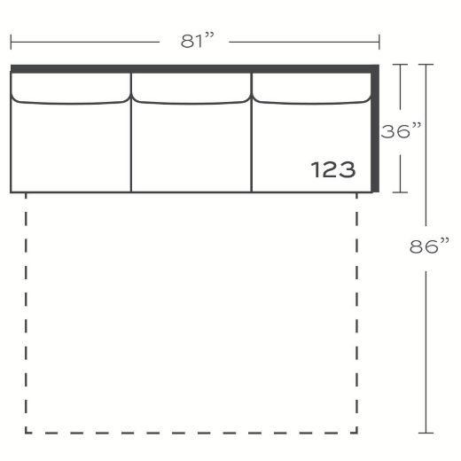 Picture of Comfort and Craft Left Seated Ends