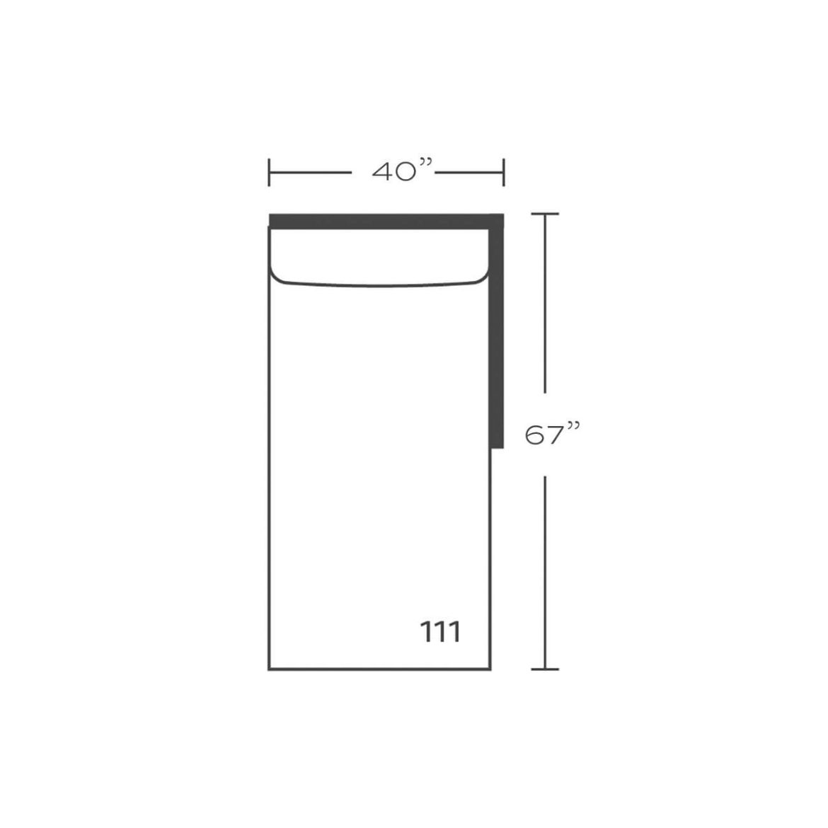 Picture of Bristol Left Seated Ends