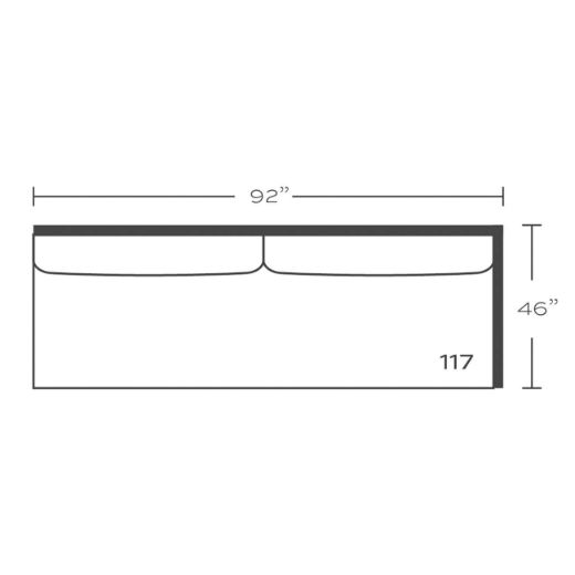 Picture of Bristol Slipcovered Left Seated Ends