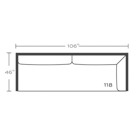 Picture of Bristol Slipcovered Right Seated Ends