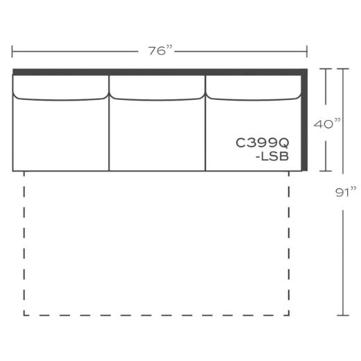 Picture of Masquerade Left Seated Ends