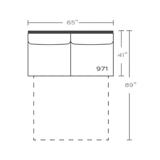 Picture of Sylvie Slip Serenity Large Armless