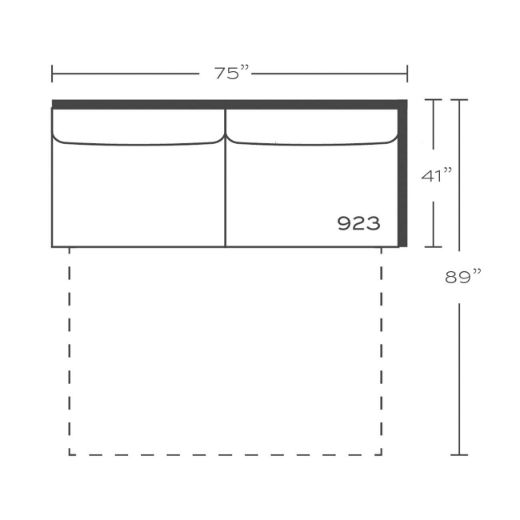 Picture of Sylvie Slip Serenity Left Seated Ends