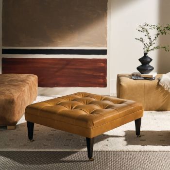 Picture of Custom Leather Ottomans