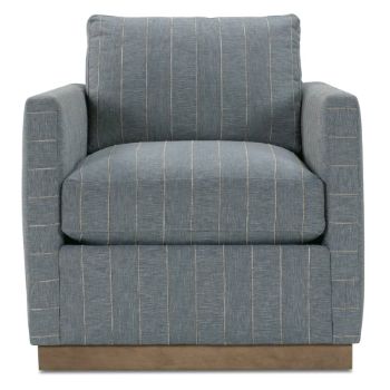 Picture of Quick Ship Allie Swivel - Indigo Kid-proof Stripe